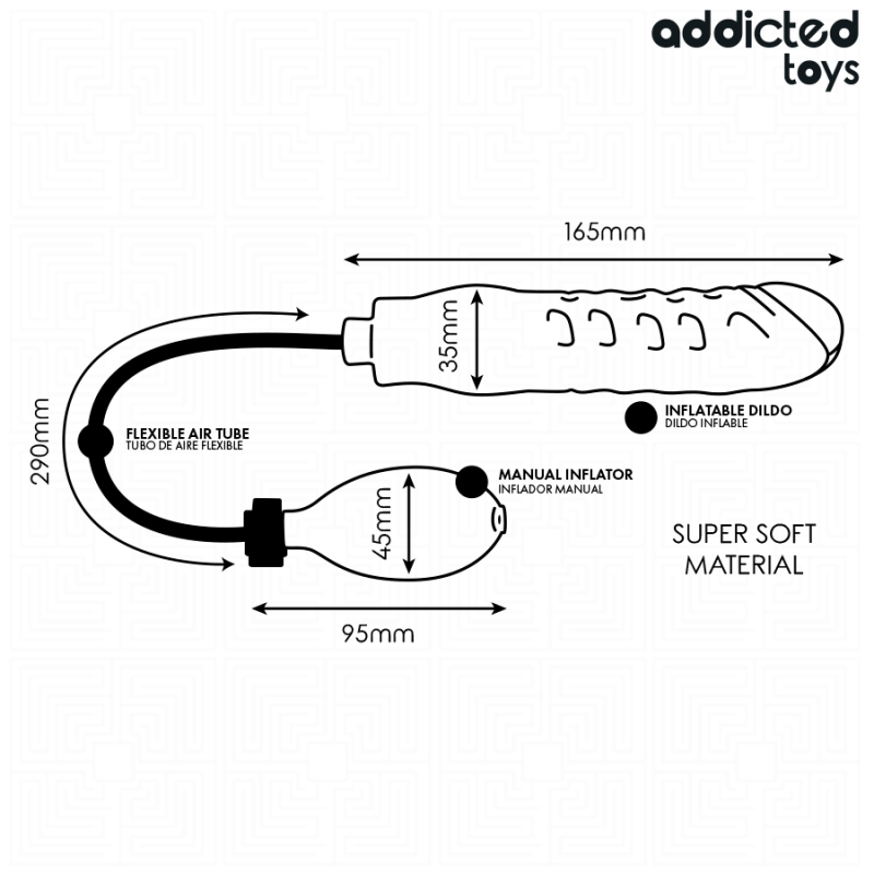 Addicted Toys | Φουσκωτό Ομοίωμα Model 3 - 16.5 cm