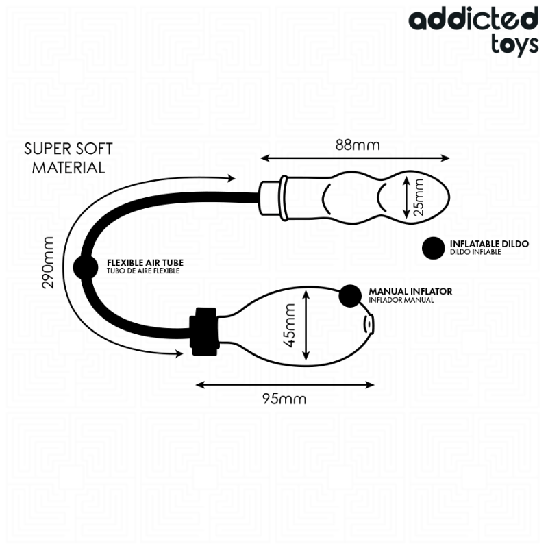 Addicted Toys | Φουσκωτή Πρωκτική Σφήνα Model 1 - 8.8 cm