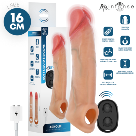 Mr Intense | Arnold L Δονούμενο Κάλυμμα Πέους 16 cm