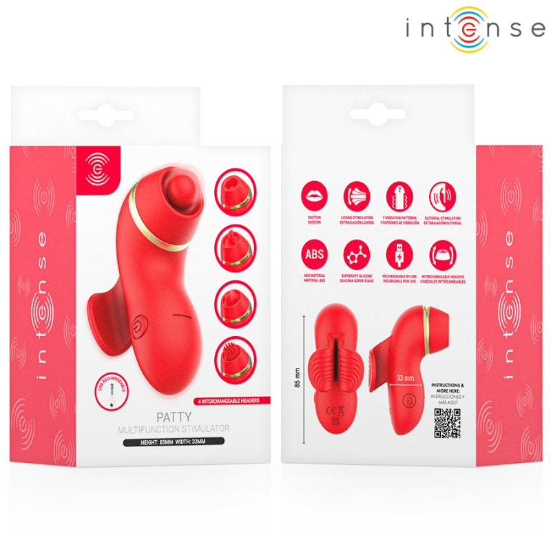 Intense | Patty | 4-in-1 Stimulator with Interchangeable Heads