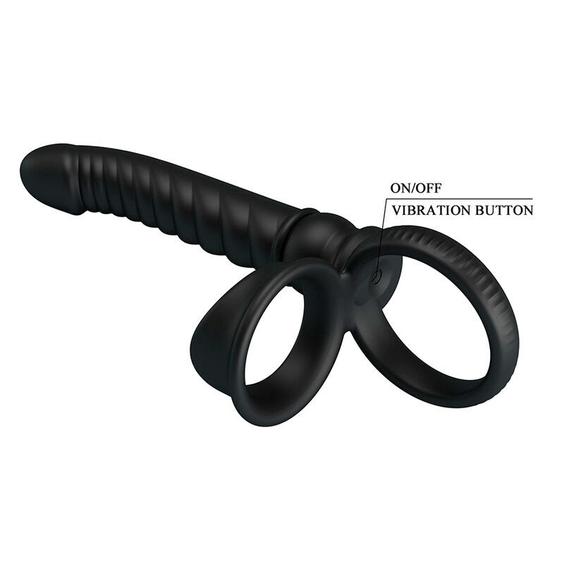 Pretty Love | Merritt | Anal Vibrator with Ring Black