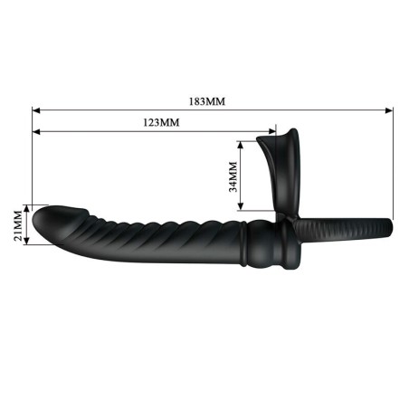 Pretty Love | Merritt | Anal Vibrator with Ring Black