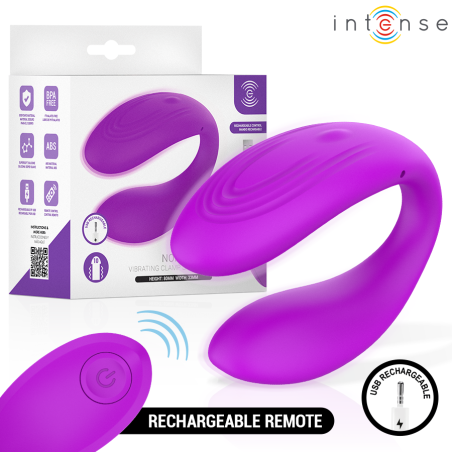 Intense | Nora | Couples Vibrator with Remote Control Purple