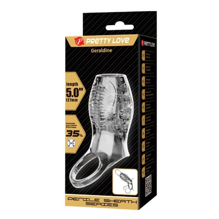 Pretty Love | Geraldine | Textured Penis Sleeve Transparent
