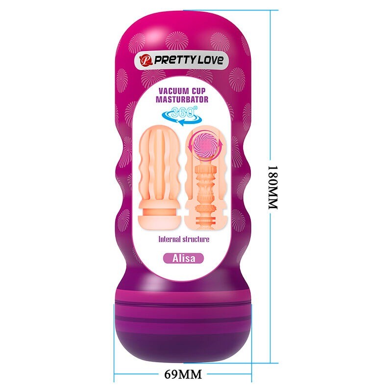 Pretty Love | Vaginal Masturbator with Suction Cup and Textures