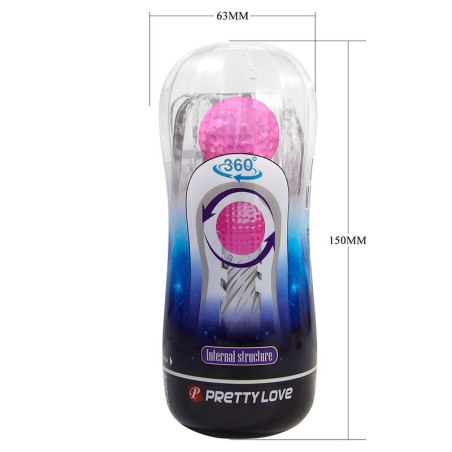 Pretty Love | 360 Textured Masturbation Cup Clear