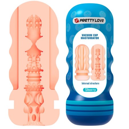 Pretty Love Sherry Vacuum Cup Masturbator with Textured Interior