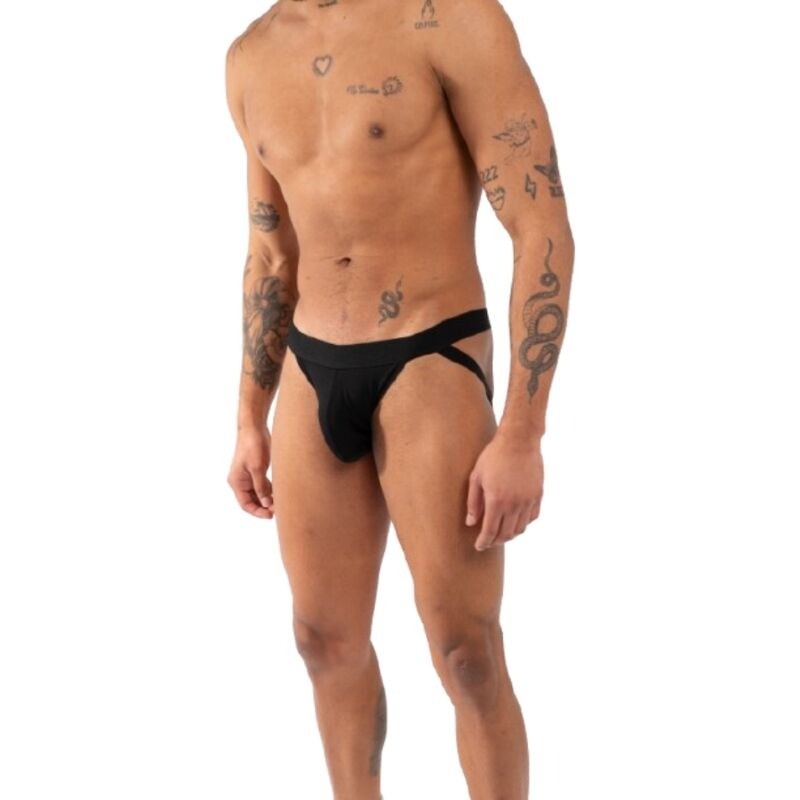 Burn 011 Double Men's Jockstrap Black
