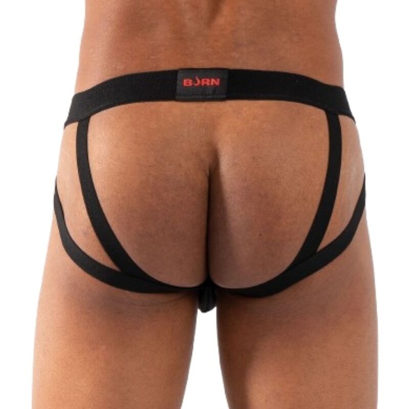 Burn 011 Double Men's Jockstrap Black