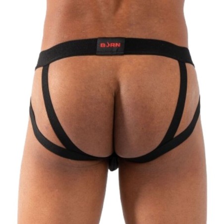 Burn 011 Double Men's Jockstrap Black