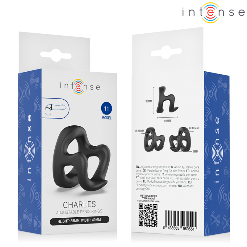 Intense | Charles | Double Penis Ring H-Shaped Model 11