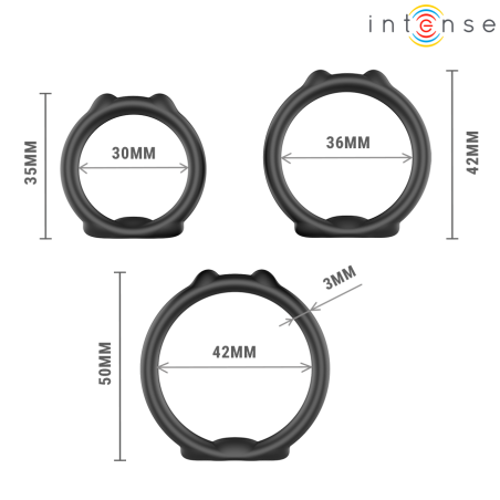 Intense | Peter | Set of 3 Penis Rings Model 9