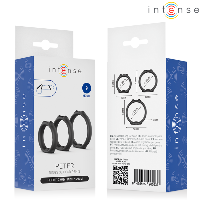 Intense | Peter | Set of 3 Penis Rings Model 9