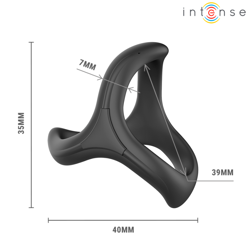 Intense | Alfie | Triple Penis Ring Multi-Position Model 6