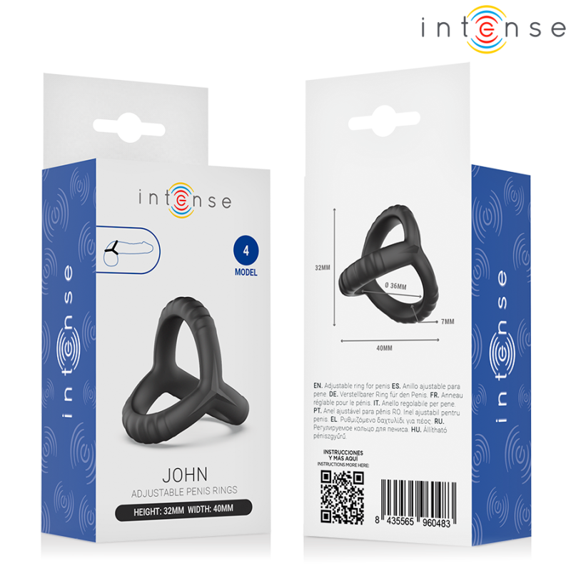 Intense | John | Triple Penis Ring Multi-Position Model 4