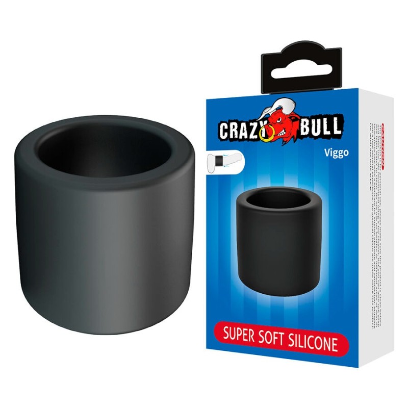 Crazy Bull | Viggo | Thick Silicone Cock Ring Black