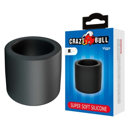 Crazy Bull | Viggo | Χοντρό Δαχτυλίδι Πέους Σιλικόνης Μαύρο