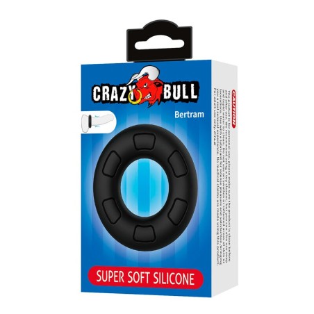 Crazy Bull | Bertram | Super Soft Silicone Cock Ring Black