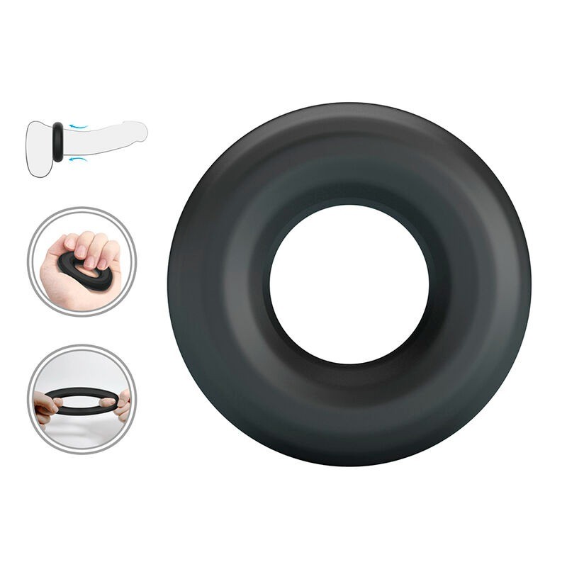 Crazy Bull | Urban | Super Soft Silicone Cock Ring Black