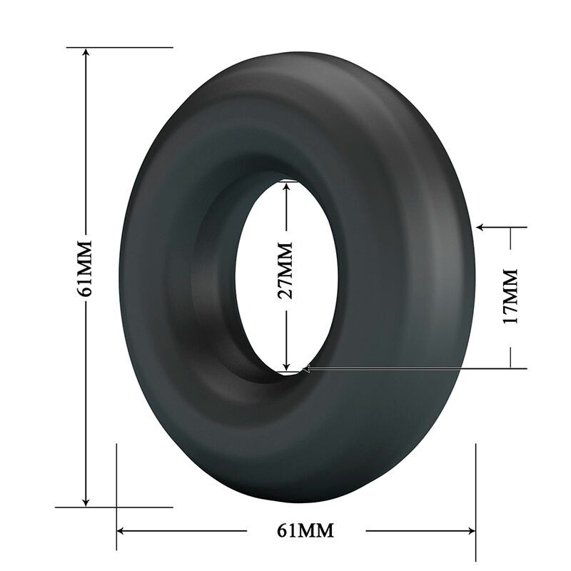 Crazy Bull | Urban | Super Soft Silicone Cock Ring Black