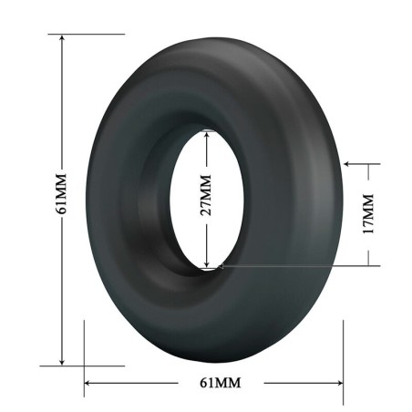 Crazy Bull | Urban | Super Soft Silicone Cock Ring Black