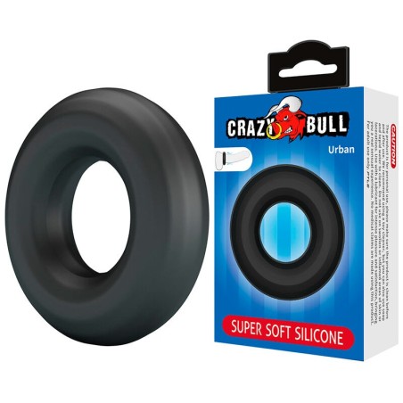Crazy Bull | Urban | Super Soft Silicone Cock Ring Black