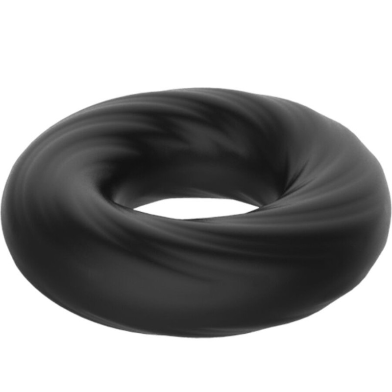 Crazy Bull | Spiral | Silicone Cock Ring Black