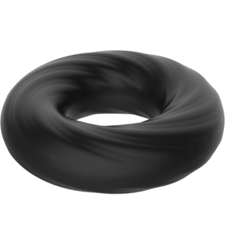Crazy Bull | Spiral | Silicone Cock Ring Black