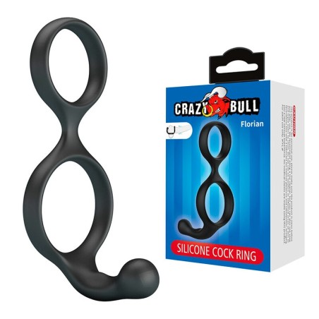 Crazy Bull | Florian | Double Cock and Ball Ring Black