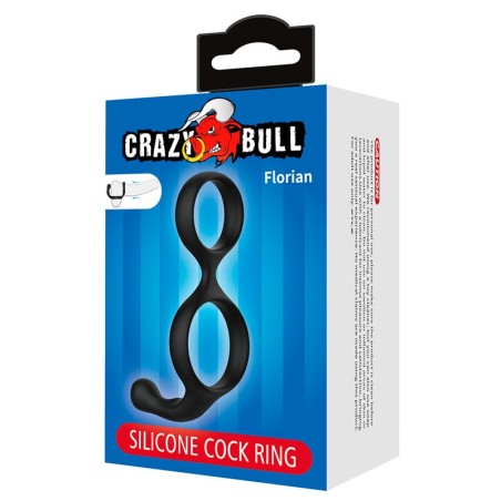 Crazy Bull | Florian | Double Cock and Ball Ring Black