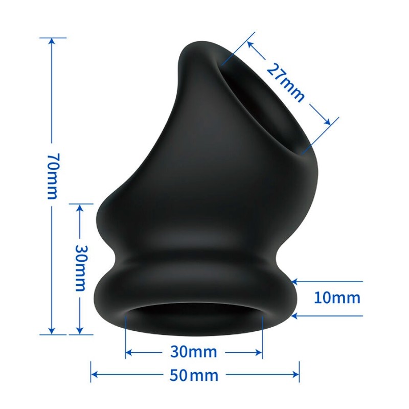 Crazy Bull | Oberon | Penis and Testicle Support Ring Black