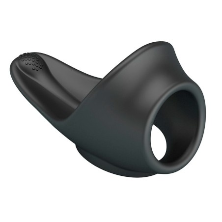 Crazy Bull | Zadok | Ergonomic Ring with Perineal Stimulator Black