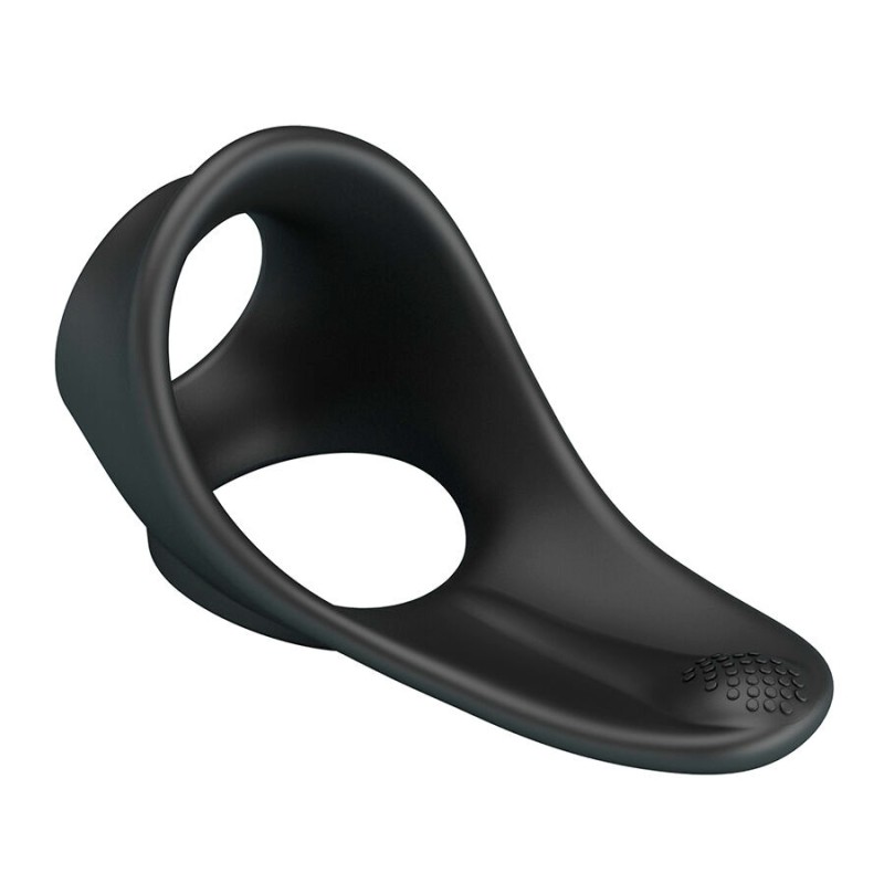 Crazy Bull | Zadok | Ergonomic Ring with Perineal Stimulator Black
