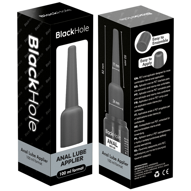 Black Hole | Ακροφύσιο Λιπαντικού Πρωκτικής Χρήσης L 100 ml