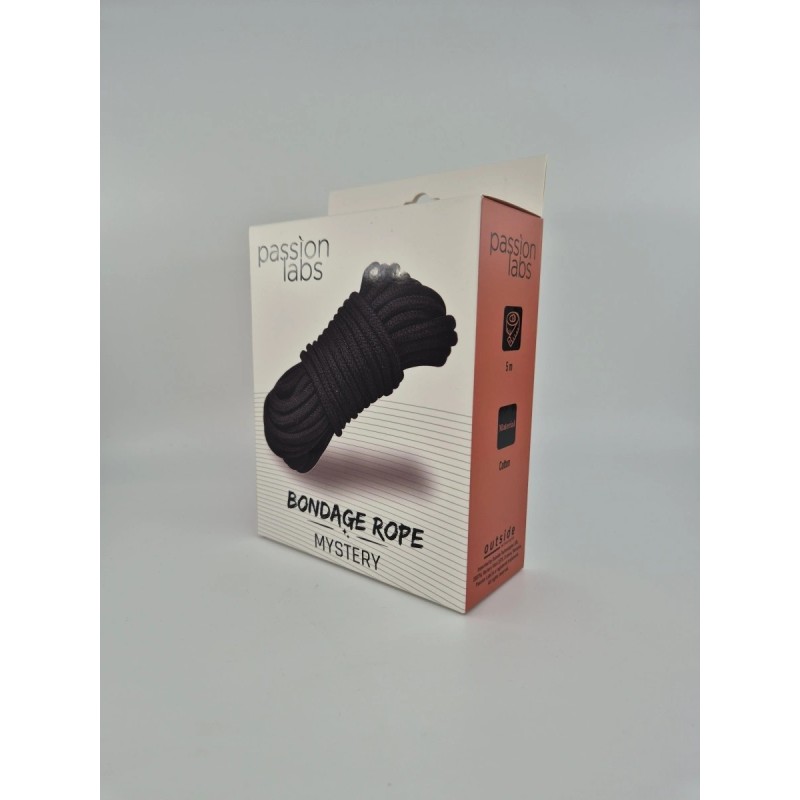 Passion Labs Bondage Rope 5 m Cotton Black