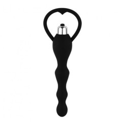 Guilty Toys Silkey Vibrating Anal Balls 10 Modes, Black, 17 cm