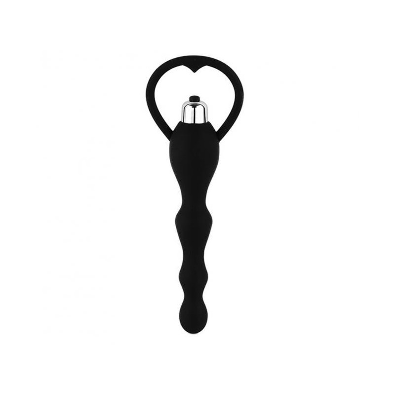 Guilty Toys Silkey Vibrating Anal Balls 10 Modes, Black, 17 cm