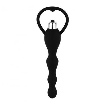 Guilty Toys Silkey Vibrating Anal Balls 10 Modes, Black, 17 cm