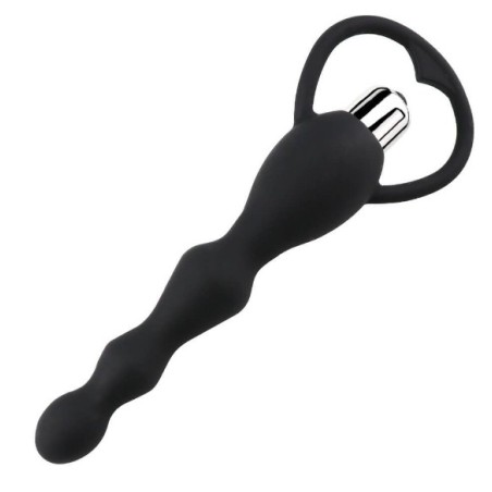 Guilty Toys Silkey Vibrating Anal Balls 10 Modes, Black, 17 cm