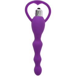Guilty Toys Silkey Vibrating Anal Beads 10 Modes Silicone Purple 17 cm