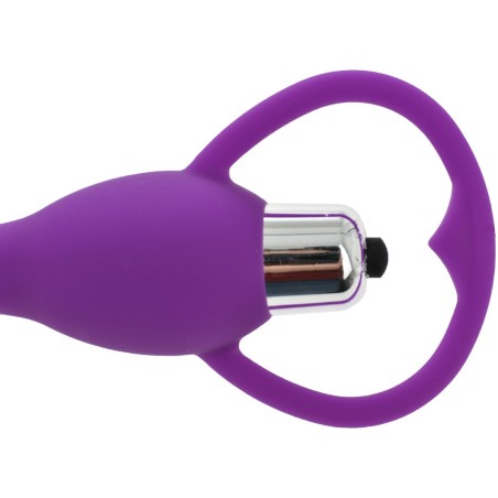 Guilty Toys Silkey Vibrating Anal Beads 10 Modes Silicone Purple 17 cm