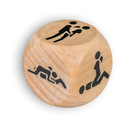 Adrien Lastic Wooden Dice with Sexual Positions 3 cm