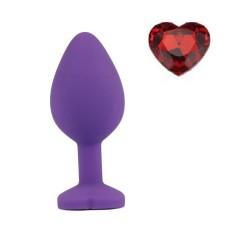 Mokko Toys Brighty Small Silicone Anal Plug Purple/Red