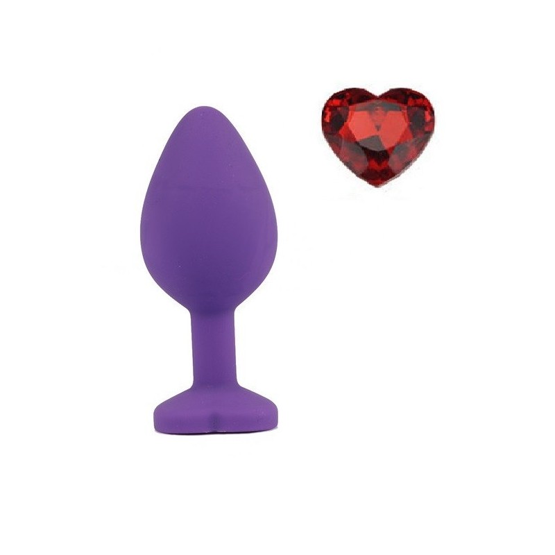 Mokko Toys Brighty Small Silicone Anal Plug Purple/Red