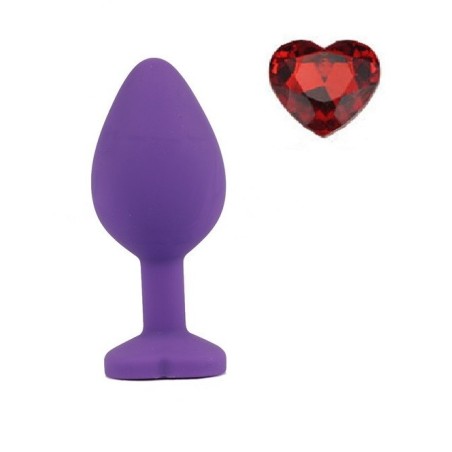 Mokko Toys Brighty Small Silicone Anal Plug Purple/Red
