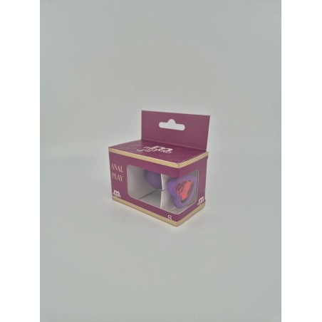 Mokko Toys Brighty Small Silicone Anal Plug Purple/Red