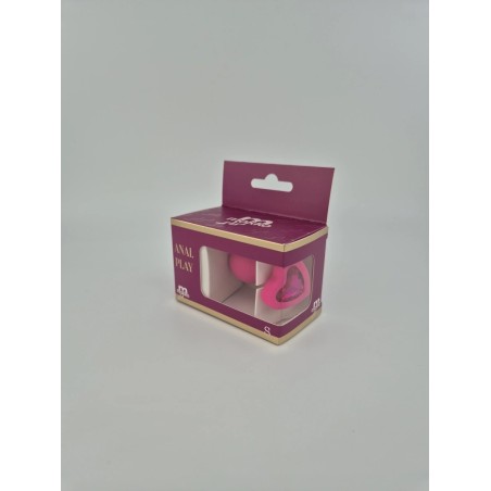 Πρωκτική Σφήνα Σιλικόνης Brighty με Κρύσταλλο Small - Ροζ