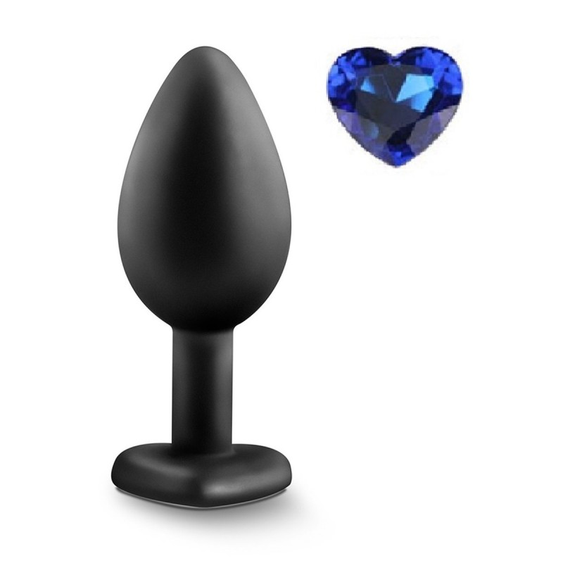 Mokko Toys Brighty Small Silicone Anal Plug Black/Blue