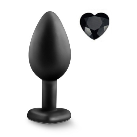 Mokko Toys Brighty Small Silicone Anal Plug Black/Black