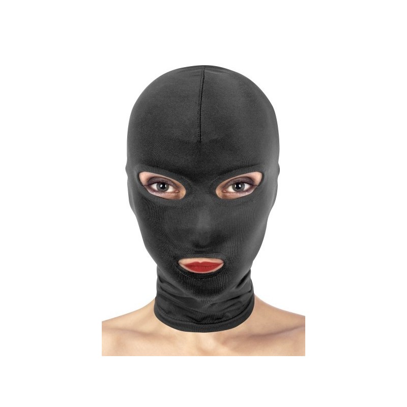 Fetish Tentation Fetish Mask with Eye and Mouth Openings Black
